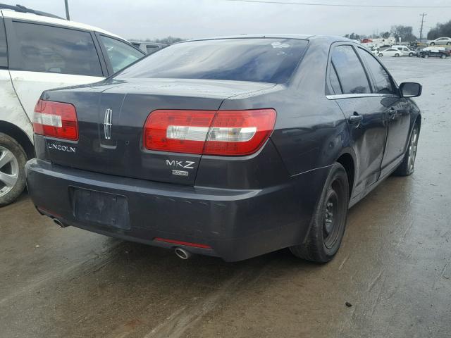 3LNHM28T47R634001 - 2007 LINCOLN MKZ BLACK photo 4