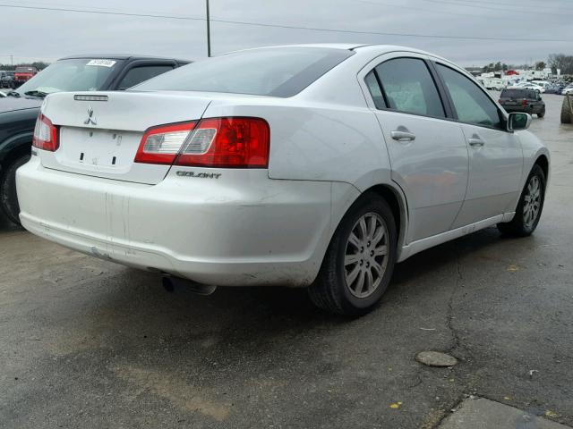 4A32B2FF3CE011363 - 2012 MITSUBISHI GALANT FE WHITE photo 4