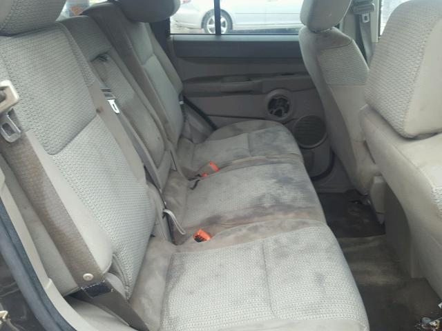 1J8HG48N16C221385 - 2006 JEEP COMMANDER ყავისფერი ფოტო 6