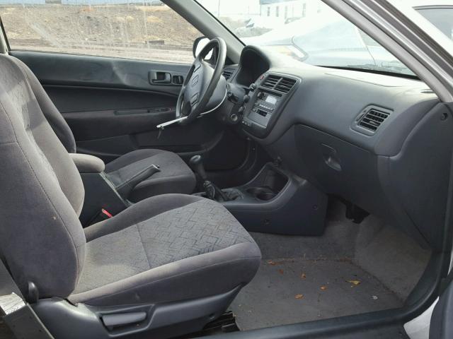 1HGEJ7128XL041675 - 1999 HONDA CIVIC HX SILVER photo 5