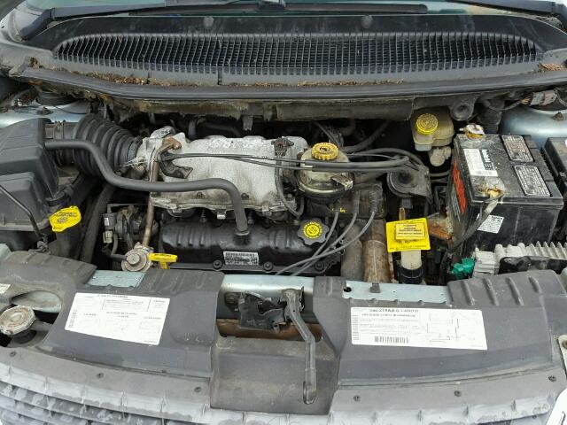 2C8GP54L31R184884 - 2001 CHRYSLER TOWN & COU BLUE photo 7