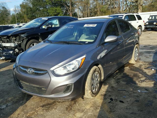 KMHCT4AE1FU899714 - 2015 HYUNDAI ACCENT GLS GRAY photo 2