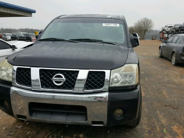 1N6AA07A14N509116 - 2004 NISSAN TITAN XE BLACK photo 9