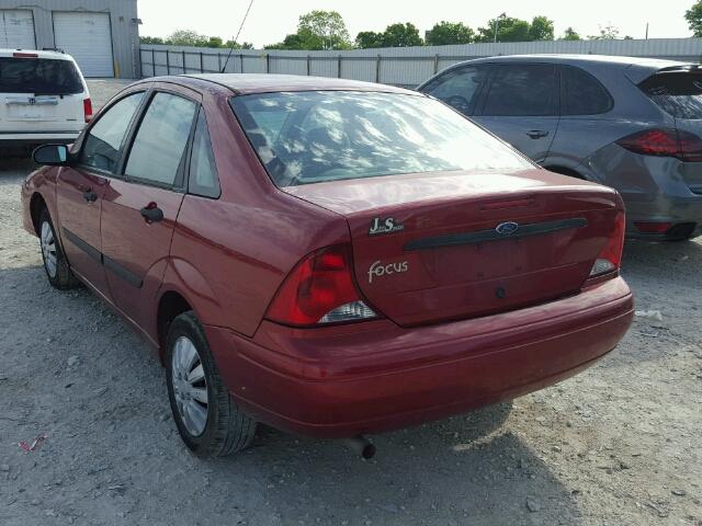 1FAFP33PX3W276547 - 2003 FORD FOCUS LX RED photo 3