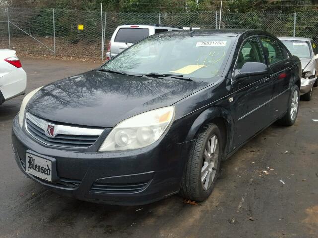 1G8ZS57N68F132876 - 2008 SATURN AURA XE BLACK photo 2