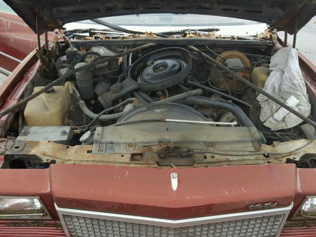 1Z37U8K463052 - 1979 CHEVROLET MONTE CARL MAROON photo 7