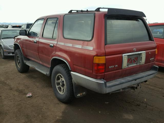 JT3VN39WXN0092181 - 1992 TOYOTA 4RUNNER VN RED photo 3