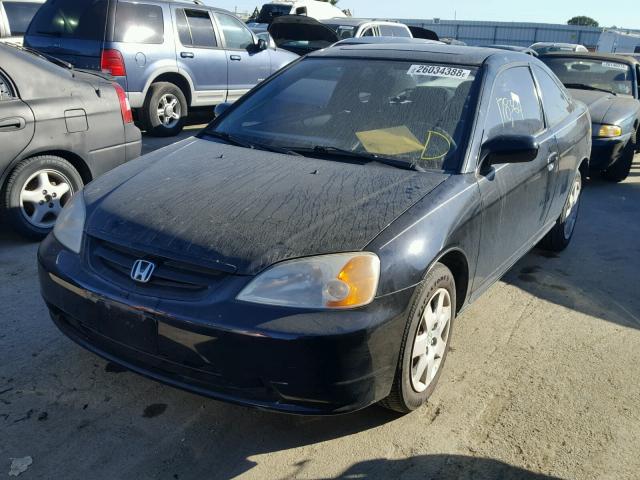 1HGEM22941L078512 - 2001 HONDA CIVIC SI BLACK photo 2