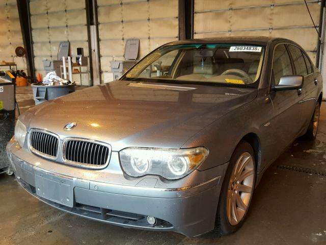 WBAGN63403DR14633 - 2003 BMW 745 LI BLUE photo 2