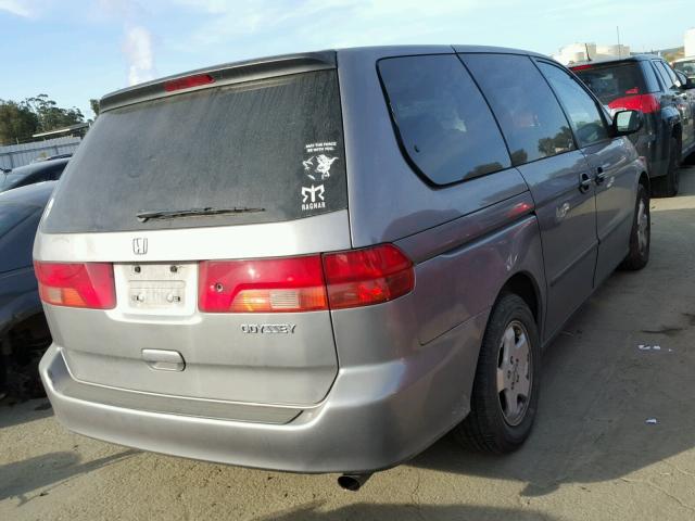 2HKRL1855YH540785 - 2000 HONDA ODYSSEY LX GRAY photo 4