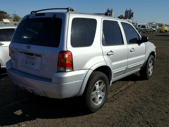 1FMCU04175KA79730 - 2005 FORD ESCAPE LIM SILVER photo 4