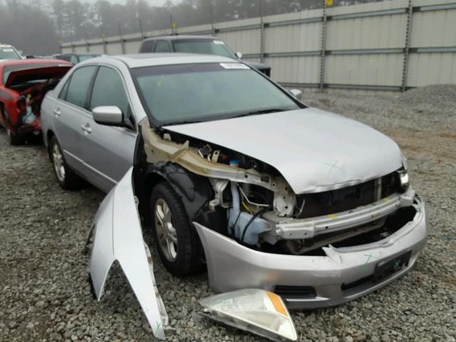 1HGCM56797A216762 - 2007 HONDA ACCORD EX SILVER photo 1