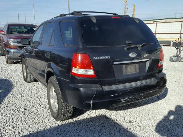 KNDJD733565507043 - 2006 KIA SORENTO EX BLACK photo 3