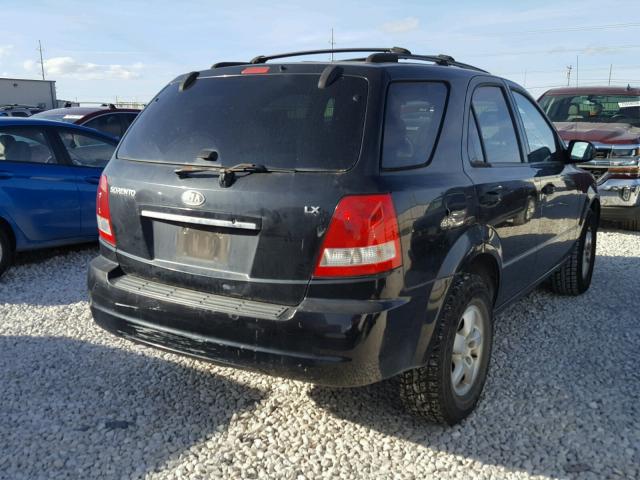 KNDJD733565507043 - 2006 KIA SORENTO EX BLACK photo 4