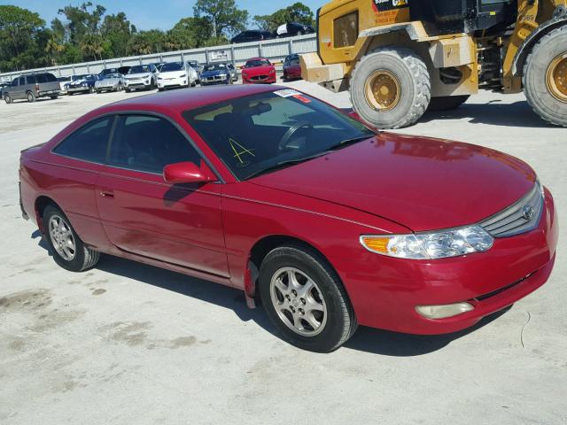 2T1CE22P72C003197 - 2002 TOYOTA CAMRY SOLA RED photo 1
