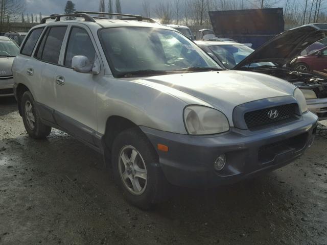 KM8SC13D52U245906 - 2002 HYUNDAI SANTA FE G SILVER photo 1