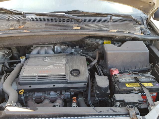 4T3ZF13C41U377218 - 2001 TOYOTA SIENNA LE GOLD photo 7