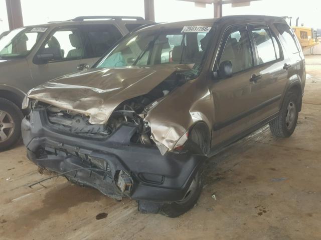 JHLRD68404C013747 - 2004 HONDA CR-V LX BROWN photo 2