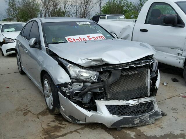 1G1PG5SC9C7270489 - 2012 CHEVROLET CRUZE LT SILVER photo 1