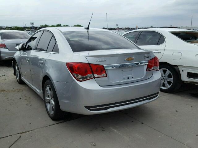 1G1PG5SC9C7270489 - 2012 CHEVROLET CRUZE LT SILVER photo 3