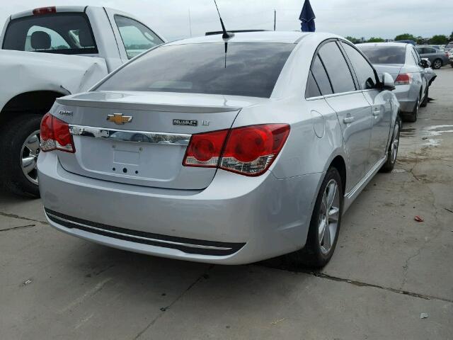 1G1PG5SC9C7270489 - 2012 CHEVROLET CRUZE LT SILVER photo 4