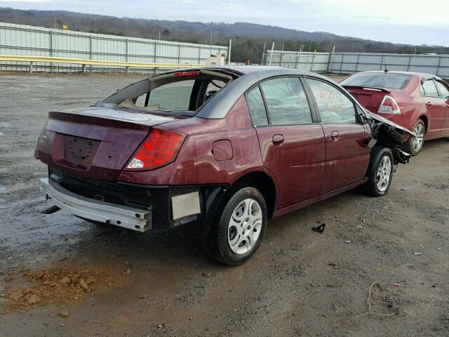 1G8AJ52F73Z152951 - 2003 SATURN ION LEVEL 勃艮第红 照片 4