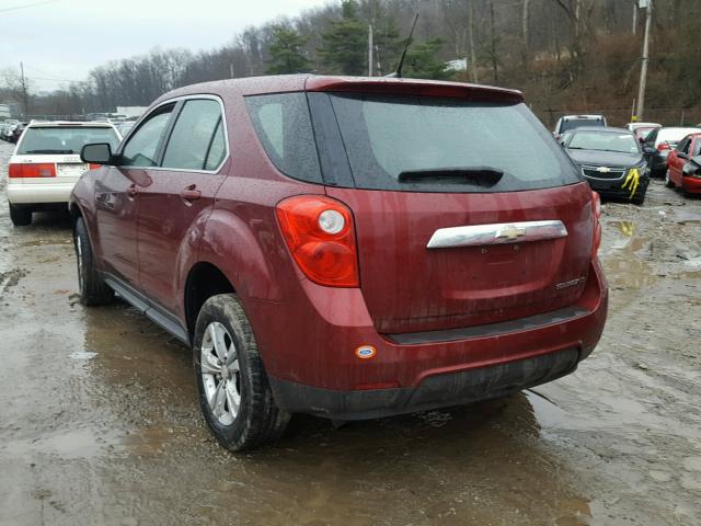 2CNALBEW1A6223642 - 2010 CHEVROLET EQUINOX LS RED photo 3