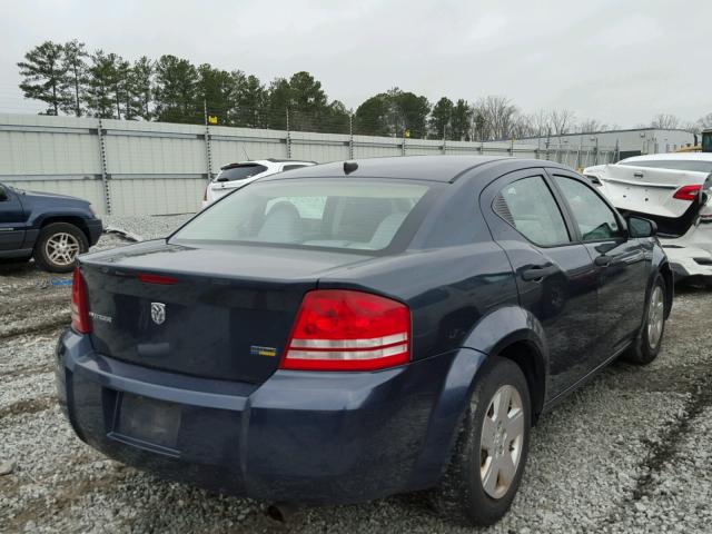 1B3LC46R98N231576 - 2008 DODGE AVENGER SE BLUE photo 4