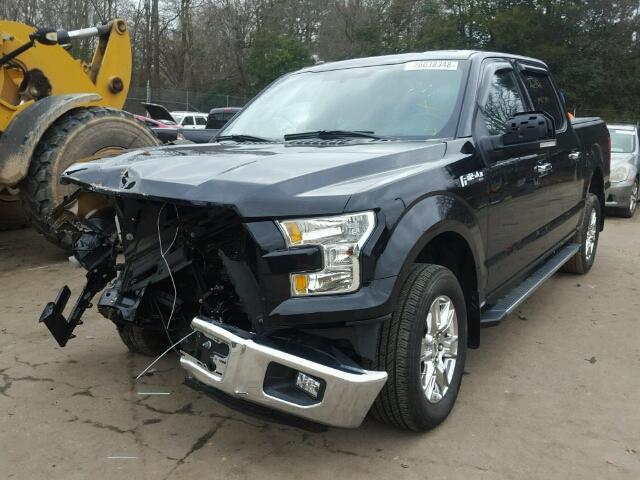 1FTEW1C82GKF14751 - 2016 FORD F150 SUPER BLACK photo 2