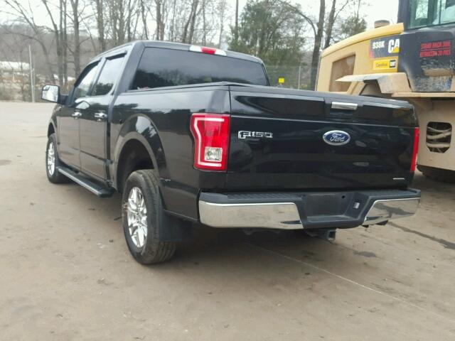 1FTEW1C82GKF14751 - 2016 FORD F150 SUPER BLACK photo 3