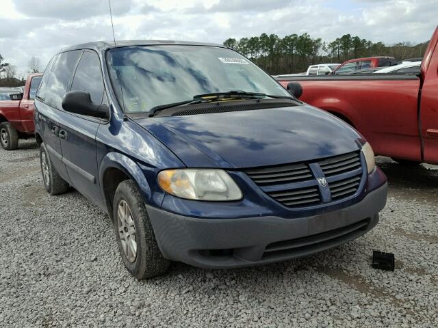 1D4GP25B56B630399 - 2006 DODGE CARAVAN SE BLUE photo 1