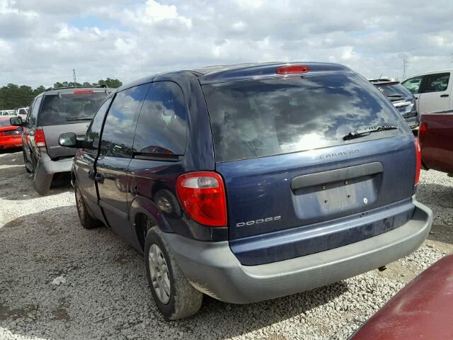 1D4GP25B56B630399 - 2006 DODGE CARAVAN SE BLUE photo 3