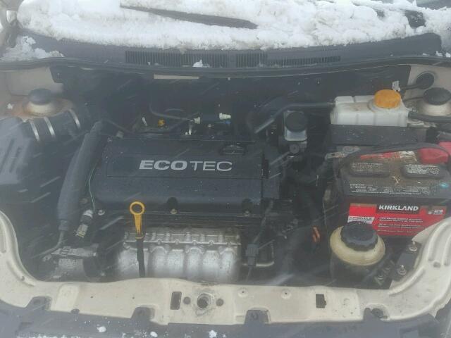 3G1TB5DE6AL138441 - 2010 CHEVROLET AVEO LS BEIGE photo 7