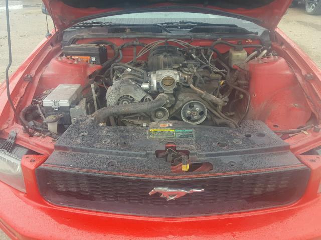 1ZVFT80NX55148658 - 2005 FORD MUSTANG RED photo 7