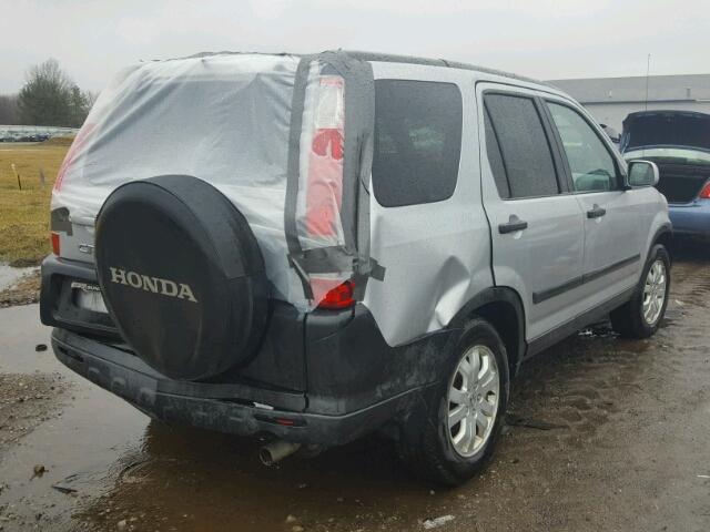 SHSRD78875U306418 - 2005 HONDA CR-V EX SILVER photo 4