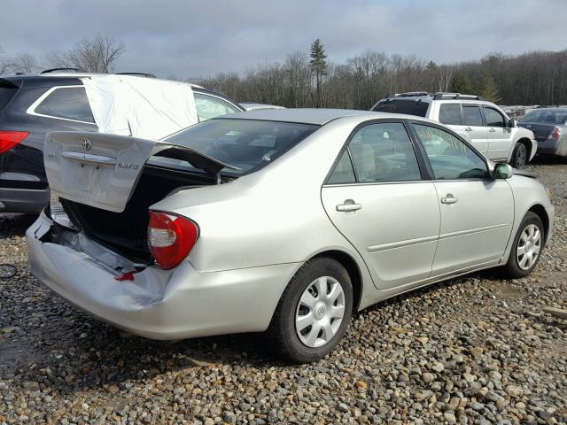 4T1BE32K14U794513 - 2004 TOYOTA CAMRY LE SILVER photo 4