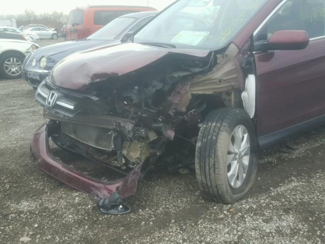 5J6RM3H52DL031102 - 2013 HONDA CR-V EX RED photo 9