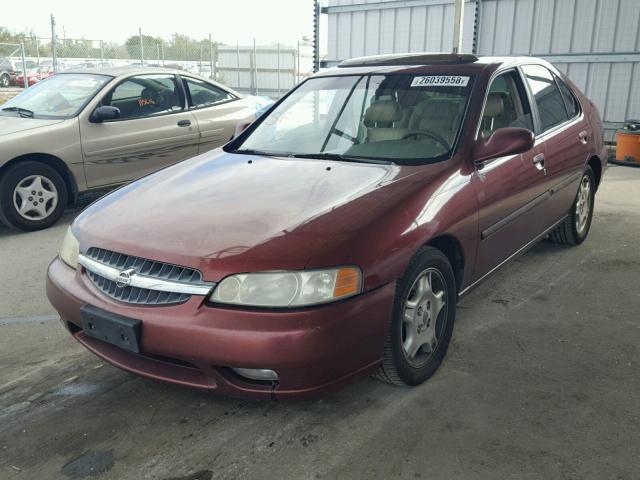 1N4DL01A5YC205958 - 2000 NISSAN ALTIMA XE MAROON photo 2