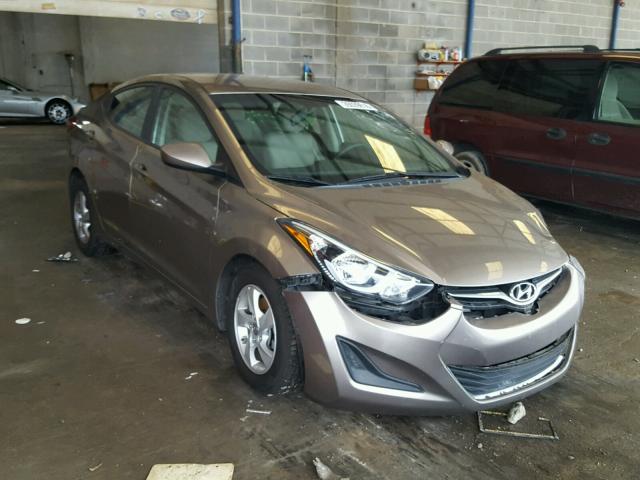 5NPDH4AE5EH523200 - 2014 HYUNDAI ELANTRA SE BROWN photo 1