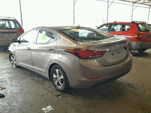 5NPDH4AE5EH523200 - 2014 HYUNDAI ELANTRA SE BROWN photo 3