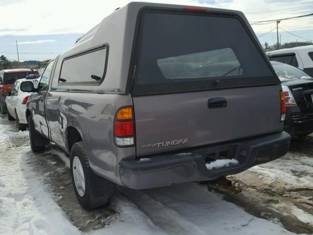 5TBJN32132S306017 - 2002 TOYOTA TUNDRA GRAY photo 3