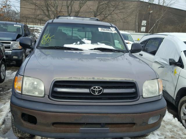 5TBJN32132S306017 - 2002 TOYOTA TUNDRA GRAY photo 9