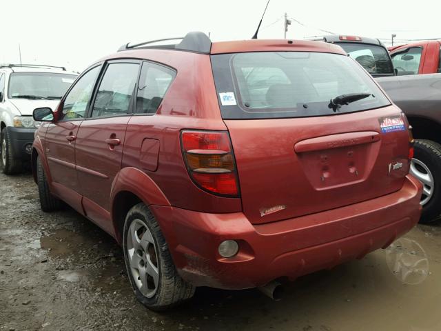 5Y2SL66835Z441950 - 2005 PONTIAC VIBE RED photo 3