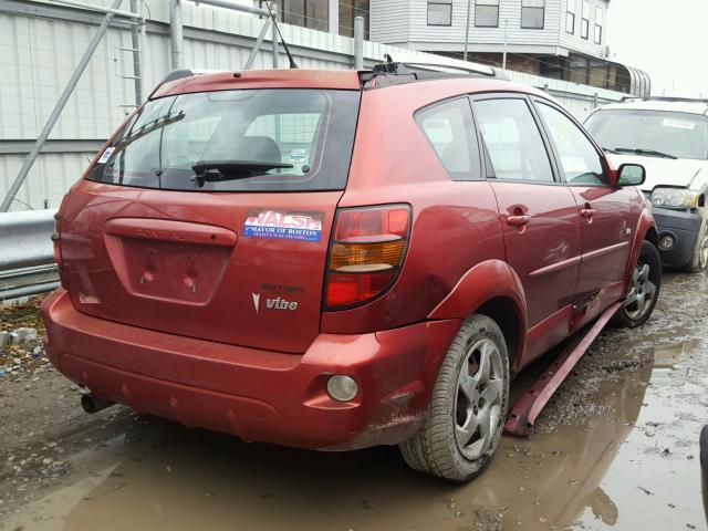 5Y2SL66835Z441950 - 2005 PONTIAC VIBE RED photo 4