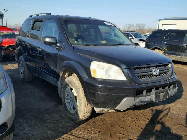 2HKYF18785H555460 - 2005 HONDA PILOT EXL BLACK photo 1