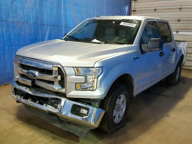 1FTEW1E80HFB82106 - 2017 FORD F150 SUPER SILVER photo 2