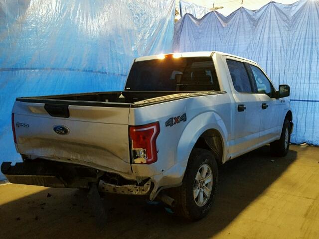 1FTEW1E80HFB82106 - 2017 FORD F150 SUPER SILVER photo 4