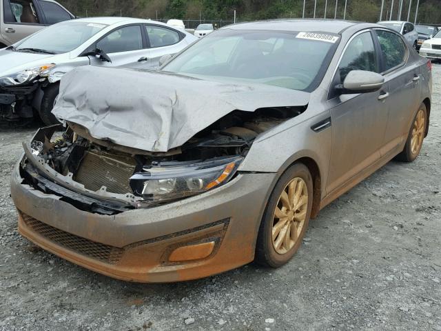 5XXGN4A75FG509768 - 2015 KIA OPTIMA EX SILVER photo 2