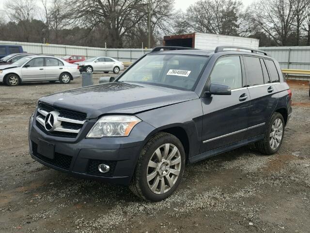 WDCGG8HBXBF584142 - 2011 MERCEDES-BENZ GLK 350 4M BLUE photo 2