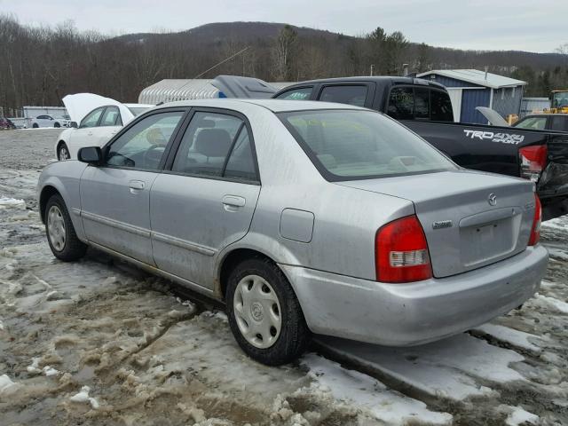 JM1BJ222810402561 - 2001 MAZDA PROTEGE DX SILVER photo 3